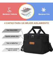 Lonchera Térmica Bolsa De Almuerzo 16l Gran Capacidad