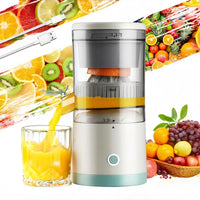 Exprimidor Jugos Eléctrico Recargable Naranjas Apto Para Frutas Y Verduras Blanco