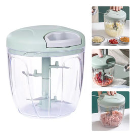 Procesador De Alimentos You 800w 4 Cuchillas Vidrio 2l Plata/verde Plata / Verde Marino