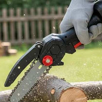 Motosierra Mini Inalámbrica 48V 6 Pulgadas con Doble Batería para Jardín