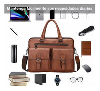 Portafolio Maletín De Negocios Bolsa De Hombro Portátil