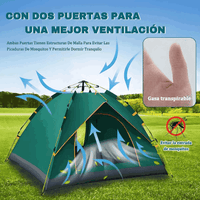 Tienda de Campaña Pop-Up Sin Armado, Opaca e Impermeable
