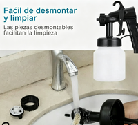Pistola de Pintura Eléctrica Portátil 650W para Renovación y Bricolaje