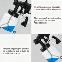 Pistola de Pintura Eléctrica Portátil 650W para Renovación y Bricolaje
