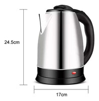 Tetera Cafetera Electrica 2l Acero Inoxidabl Color Plateado Plateado