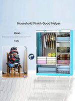 Closet Ropero Armable Portátil Organizador Recamara 2 Filas