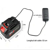 Motosierra Mini Inalámbrica 48V 6 Pulgadas con Doble Batería para Jardín