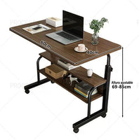 Casa Mesa Simple Elevable Dormitorio Escritorio Ordenador Marrón 60*40*75CM