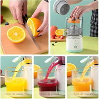 Exprimidor Jugos Eléctrico Recargable Naranjas Apto Para Frutas Y Verduras Blanco