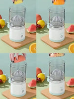 Exprimidor Jugos Eléctrico Recargable Naranjas Apto Para Frutas Y Verduras Blanco