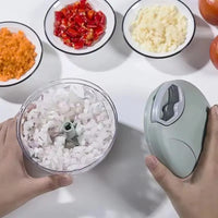 Procesador De Alimentos You 800w 4 Cuchillas Vidrio 2l Plata/verde Plata / Verde Marino