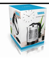 Tetera Cafetera Electrica 2l Acero Inoxidabl Color Plateado Plateado