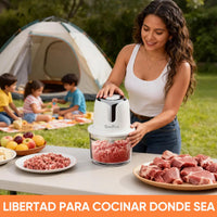 Procesador De Alimentos Inalámbrico 1l Vidrio 6000mah Usb-c