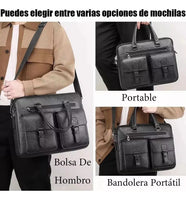 Portafolio Maletín De Negocios Bolsa De Hombro Portátil