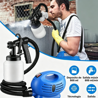 Pistola de Pintura Eléctrica Portátil 650W para Renovación y Bricolaje