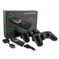 Consola Stick Retro 4K con más de 40000 juegos clásicos, 2 mandos inalámbricos