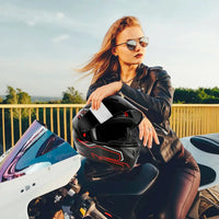 Casco Para Motocicleta Con Visor Protector Certificación Dot