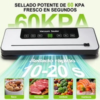 Selladora Al Vacío Diseño Compacto, Sistema De Sellado Eficiente