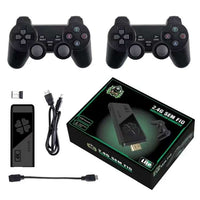 Consola Stick Retro 4K con más de 40000 juegos clásicos, 2 mandos inalámbricos