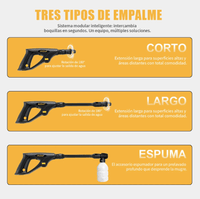 Lavadora de Alta Presión Portátil para Patio y Coches