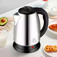 Tetera Cafetera Electrica 2l Acero Inoxidabl Color Plateado Plateado