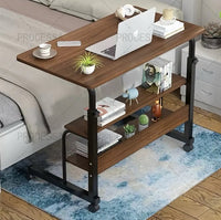 Casa Mesa Simple Elevable Dormitorio Escritorio Ordenador Marrón 60*40*75CM